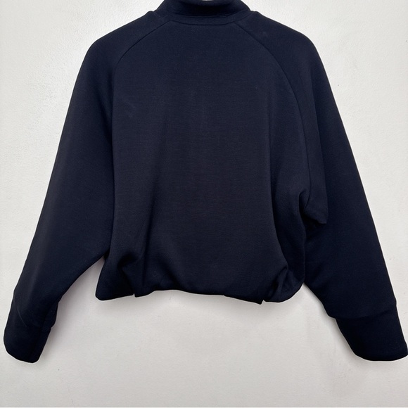 Leze The Label Womens Medium Weighted Harlow Cropped Basic Jacket In Black - Picture 13 of 14